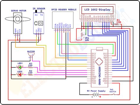 rfid door lock system circuit|rfid door lock circuit diagram.